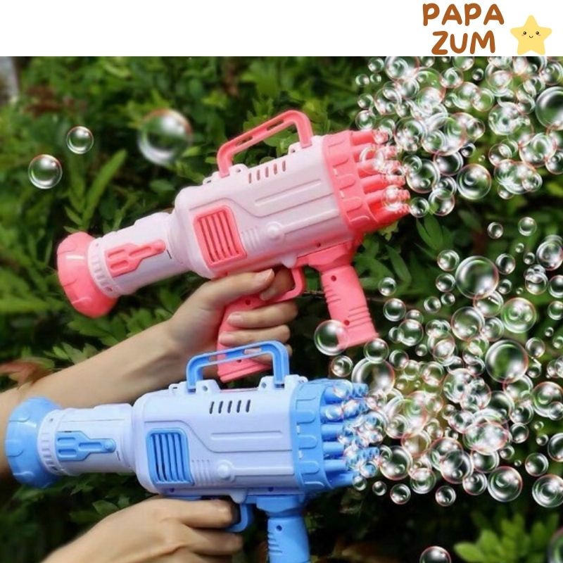 Súng bắn bong bóng xà phòng BAZZOKA 32 nòng siêu mạnh PAPAZUM
