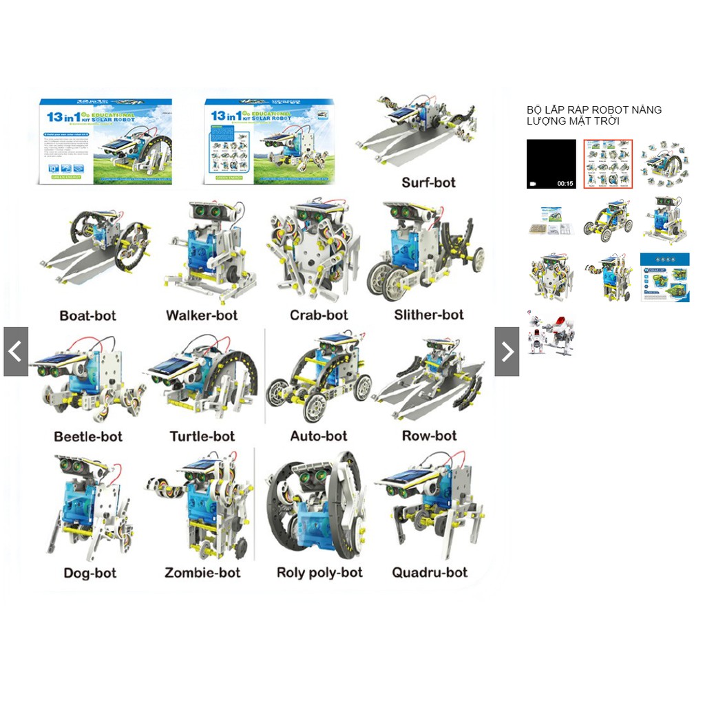 LẮP RÁP ROBOT NĂNG LƯỢNG MẶT TRỜI 14IN1-TƯ DUY-TRÍ TUỆ- THỬ THÁCH KIÊN NHẪN-RÈN LUYỆN TRÍ THÔNG MINH