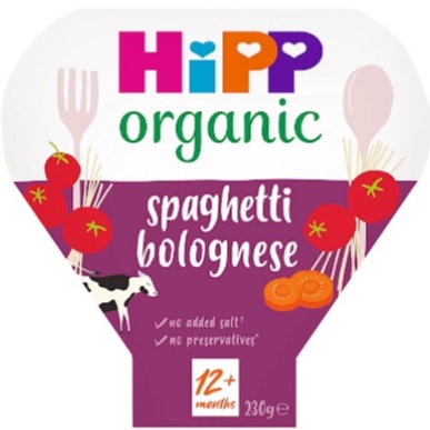 Bữa ăn chính HiPP mì ăn liền Spaghetti và bò hầm rau củ hữu cơ bữa ăn tiện lợi ngon miệng cho bé từ UK - 230gr | BigBuy360 - bigbuy360.vn