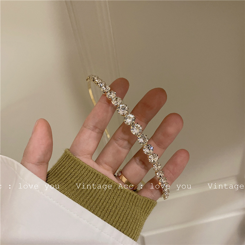 Cài tóc đính đá giả lấp lánh phong cách retro cho nữ