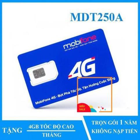 SIM 4G Mobifone F500N / MDT250A Dùng 4G Trọn Gói 1 Năm Không Cần Nạp Tiền