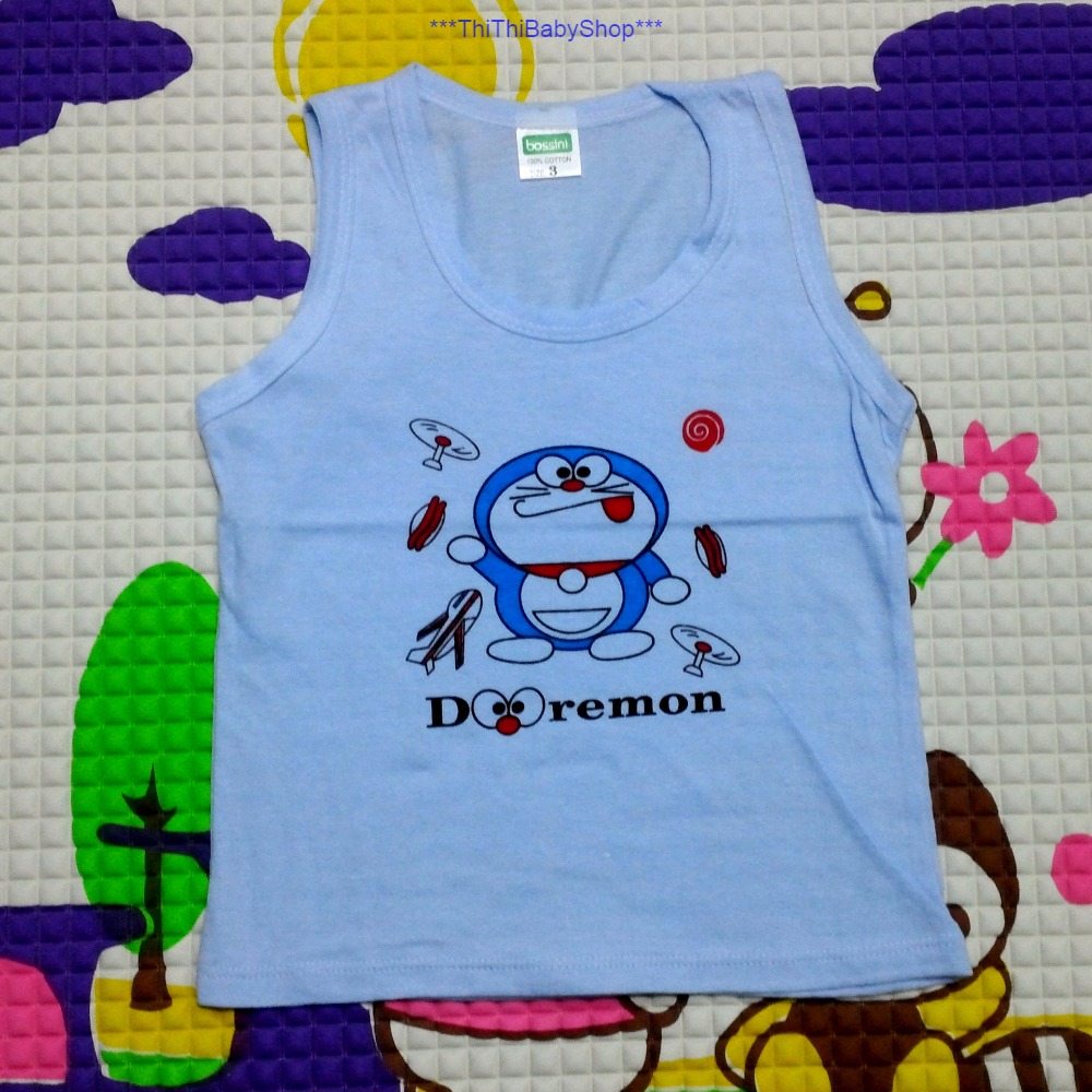 Áo sơ sinh ba lỗ màu in hình cho bé từ sơ sinh đến 19kg