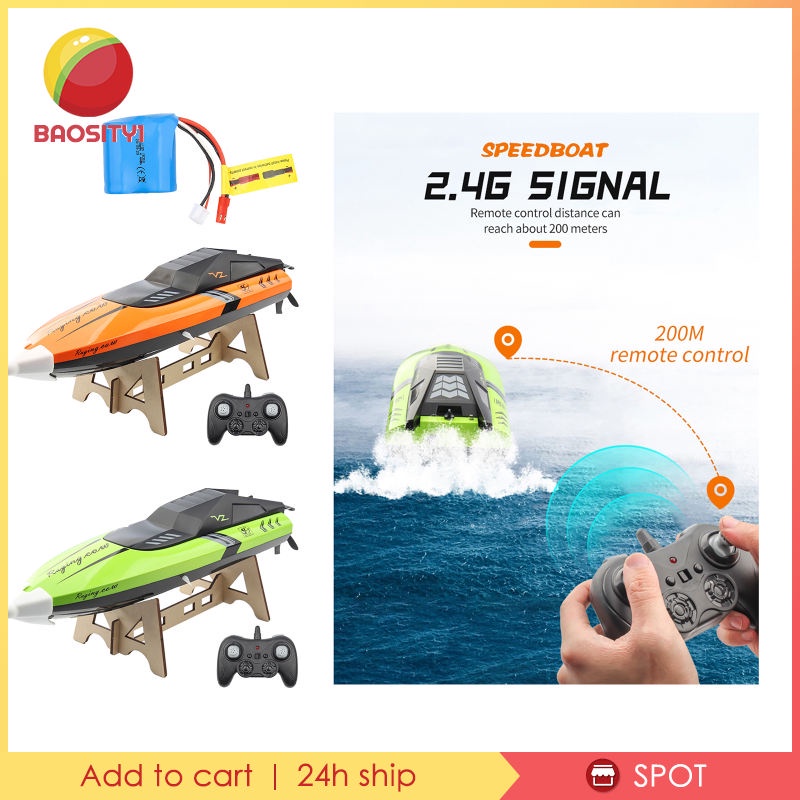 [Baosity1] Thuyền Điều Khiển Từ Xa Tốc Độ Cao Màu Cam 25km / h