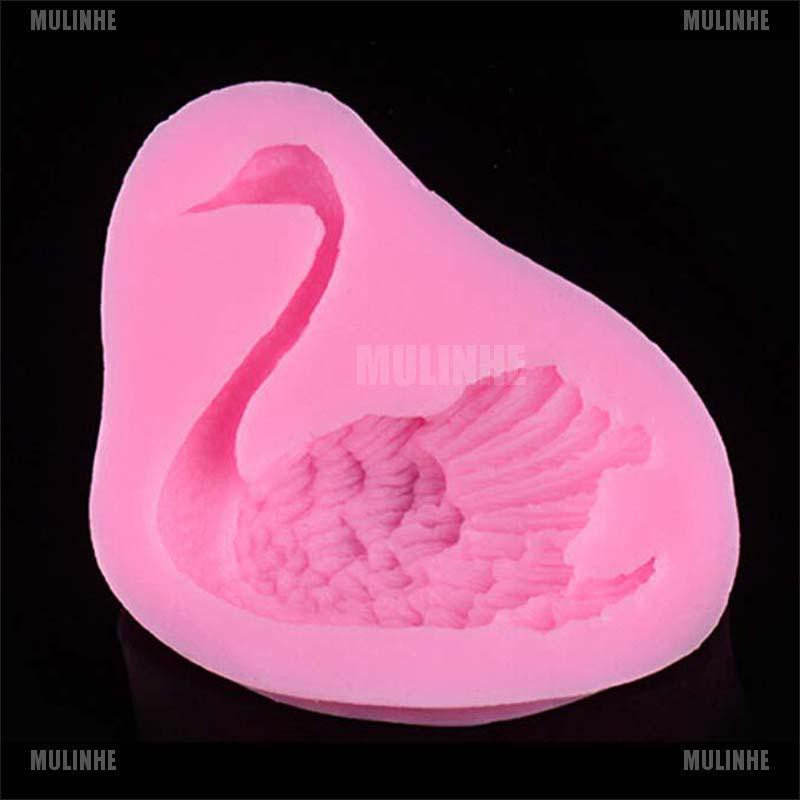 Khuôn Silicone Tạo Hình Thiên Nga Trang Trí Bánh