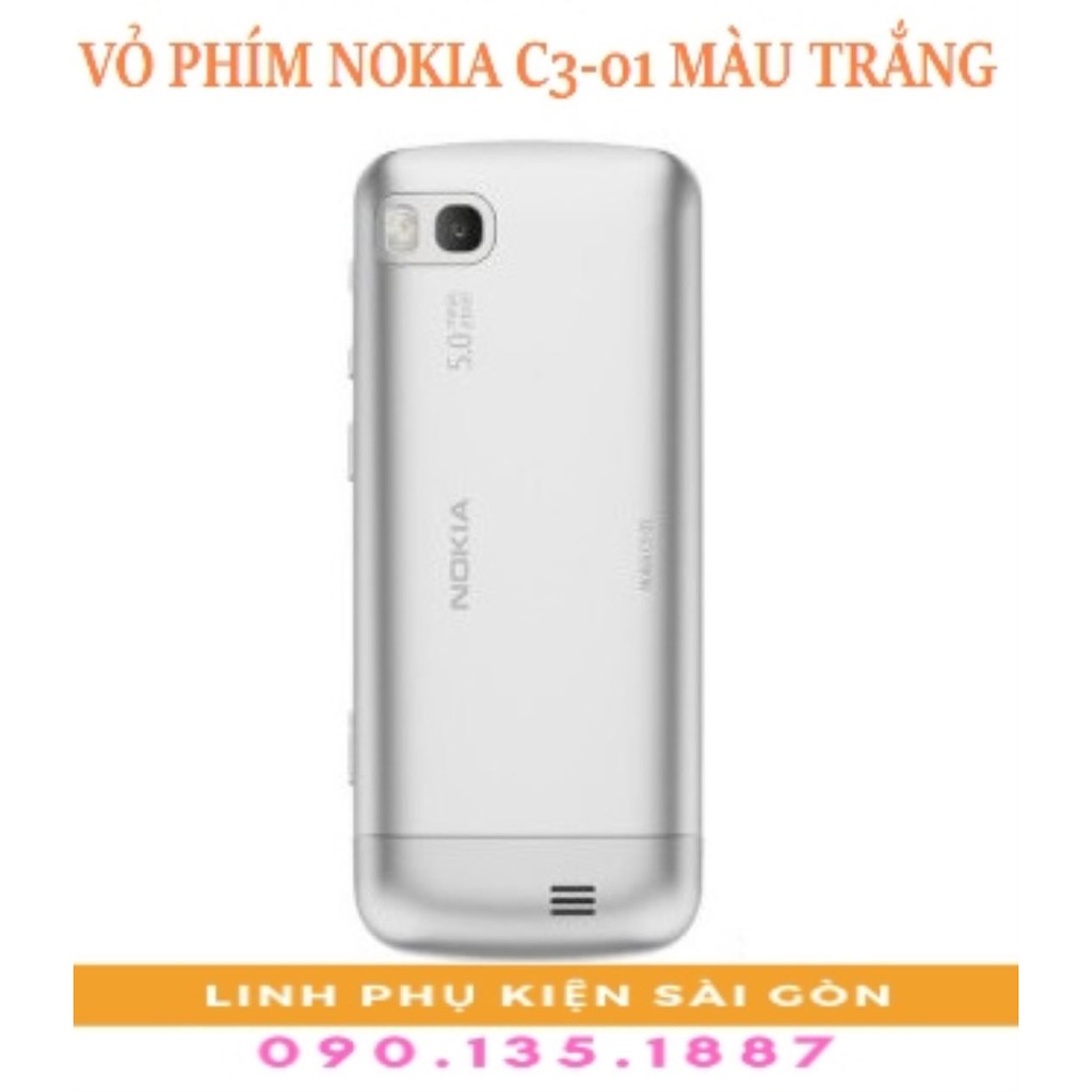 VỎ PHÍM NOKIA C3-01 MÀU TRẮNG