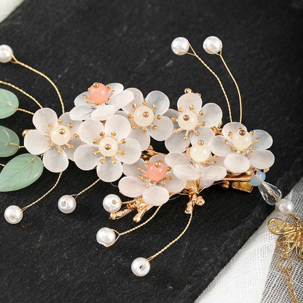 Trâm Cài Tóc Handmade Hình Hoa Phong Cách Hanfu Cổ Điển Cho Nữ