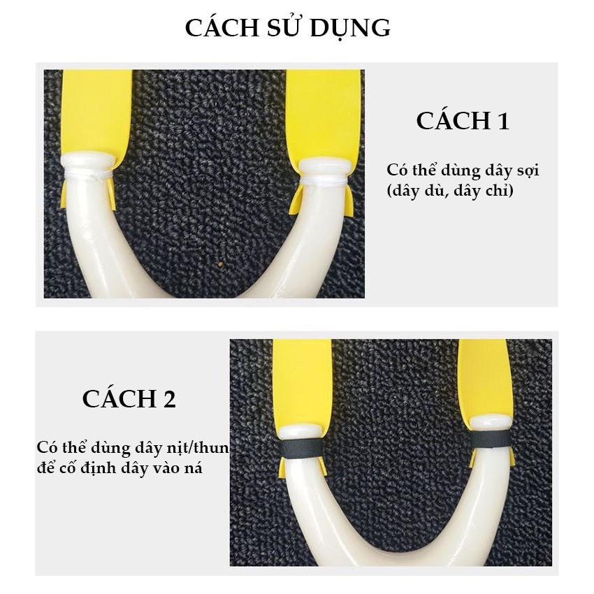 Ná cao su nhựa abs siêu bền trắng ngà tặng kèm dây 1mm 2 lớp