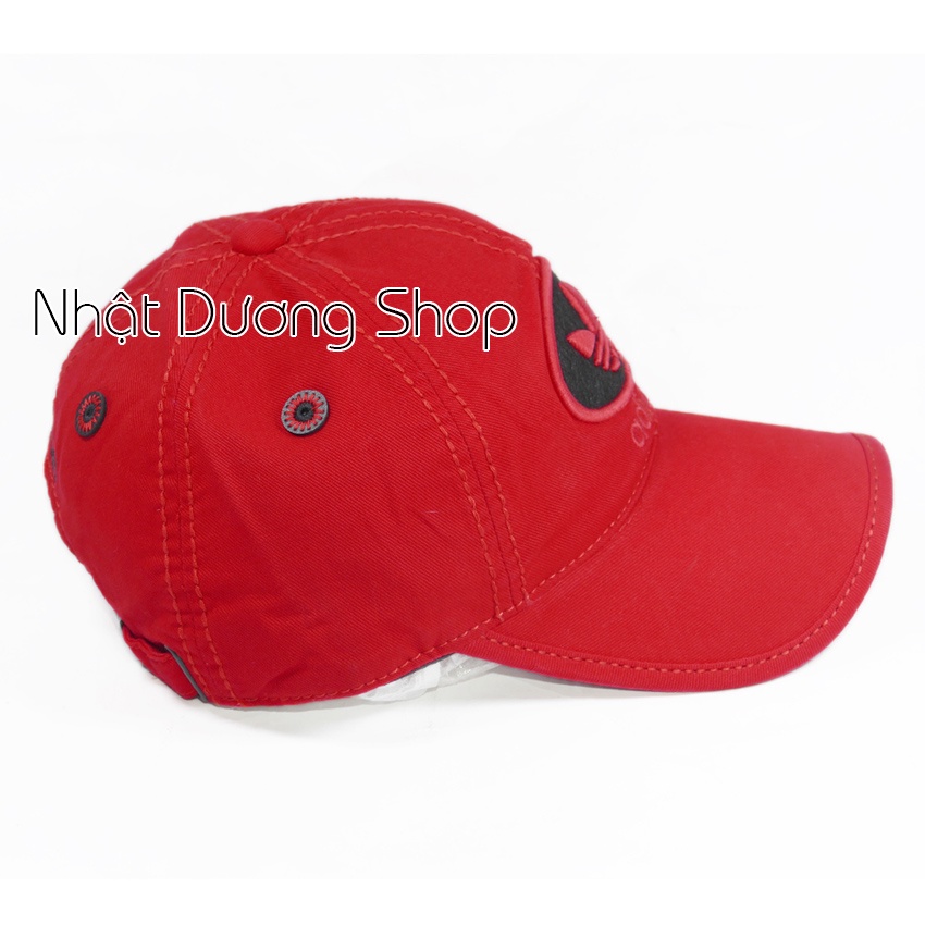 Nón kết mặt thêu và sò da thêu - Đỏ tươi Chất liệu kaki oát mềm sành điệu và tạo cảm giác thoải mái cho người đội