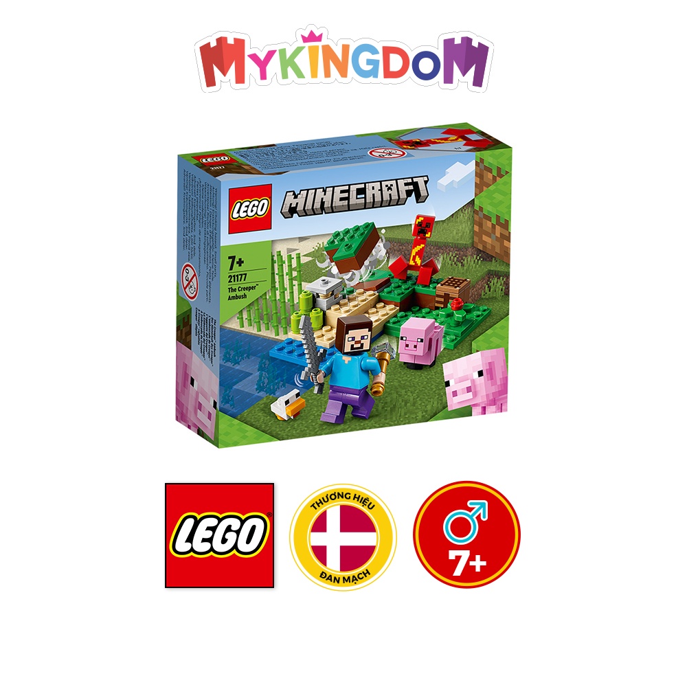 Đồ Chơi LEGO MINECRAFT Phục Kích Sinh Vật Creeper 21177