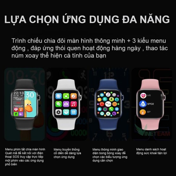 Đồng Hồ Thông Minh HW12/ Hw 22 Pro Nghe Gọi, Thay Hình Nền, Theo dõi sức khỏe, Kết nối bluetooth có tiếng việt