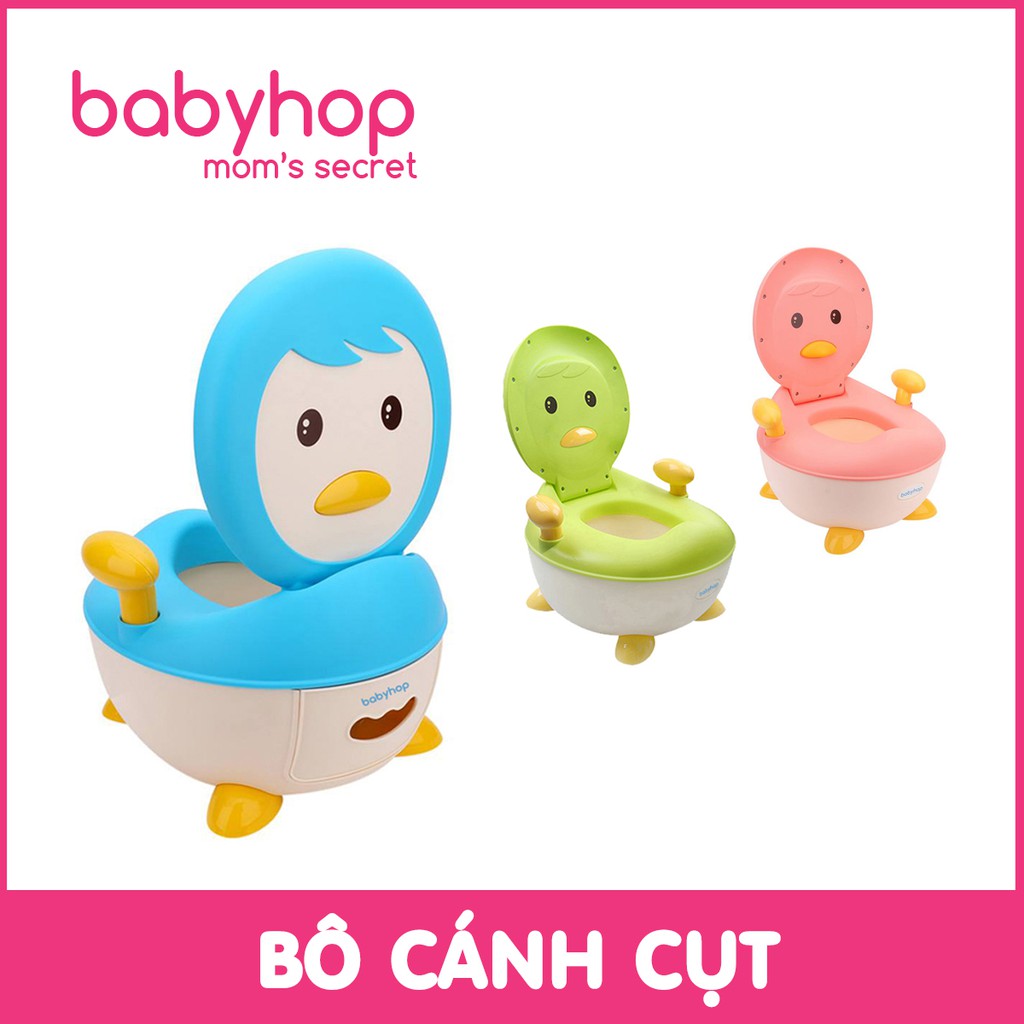 [Mã FMCGMALL - 8% đơn 250K] Bô vệ sinh trẻ em chim cánh cụt babyhop hàng chính hãng bảo hành 1 năm