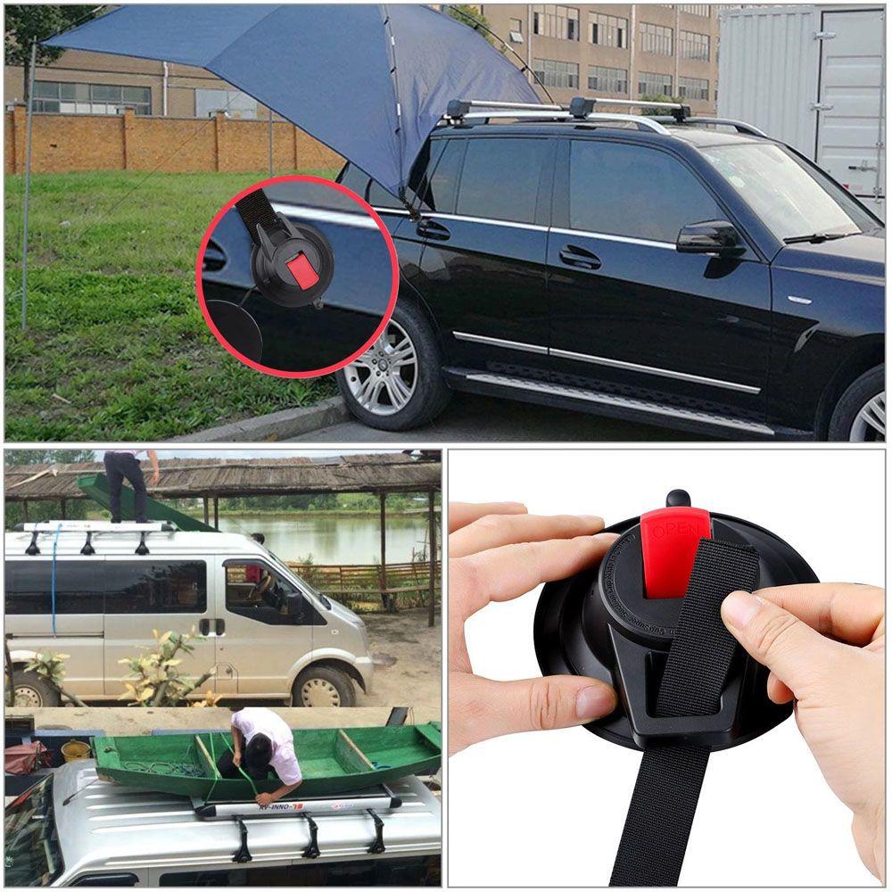 Móc Treo Lều Cắm Trại / Leo Núi / Xe Hơi Thiết Kế Cốc Hút Chân Không Siêu Bền Tiện Dụng