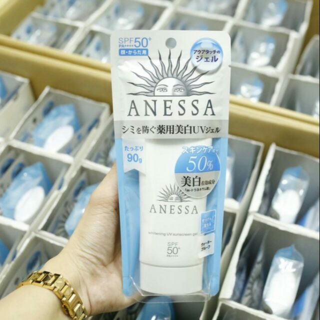 Kem Chống Nắng Anessa Whitening UV Sunscreen Gel SPF 50 + / PA ++++ (90g)