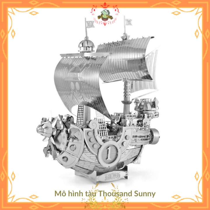 Mô Hình Thép 3D Tự Lắp Ráp Tàu Thousand Sunny One Piece đẹp