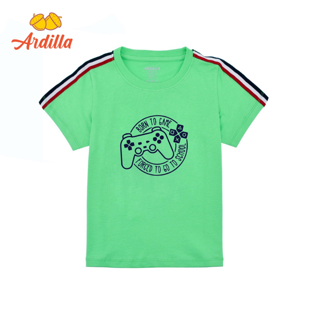 Áo Thun Bé Trai ARDILLA In Họa Tiết Máy Chơi Game Cực Ngầu, Chất Liệu Cotton Thoáng Mát Cho Bé 10-15 Tuổi T119BSS20
