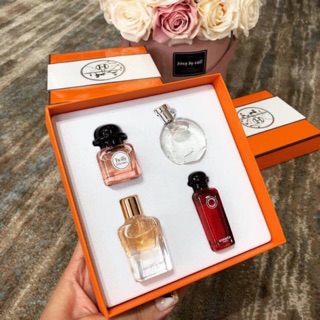 Set nước hoa mini Hermes 4 chai nguyên seal best seller👍🏻👍🏻👍🏻