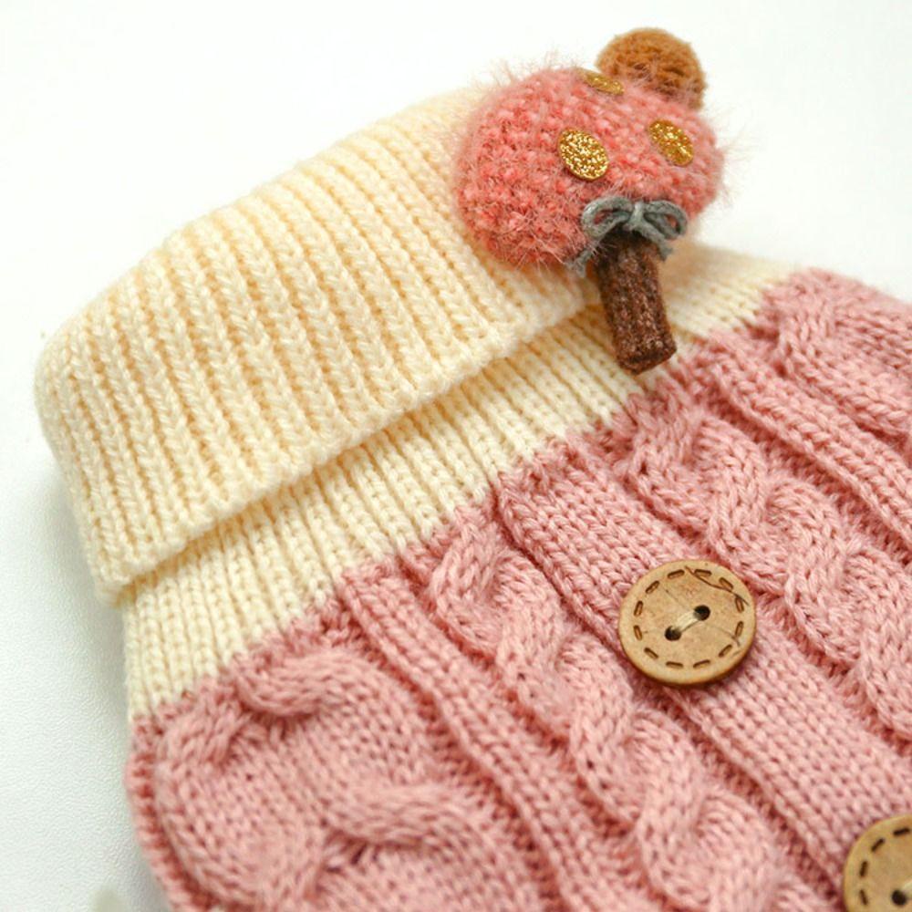 Áo Thu Đông Mềm Mại Giữ Ấm Không Tay Có Thể Xóa Được Cho Thú Cưng