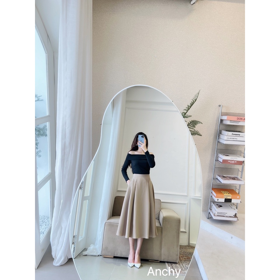 Chân váy dài xòe Vintage - AS008