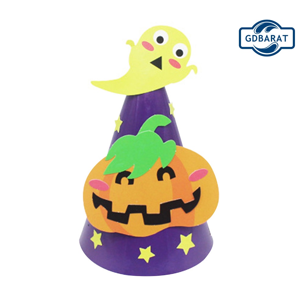 Phụ Kiện Trang Trí Tiệc Halloween Cho Bé Hình Mũ Phù Thủy/Bí Ngô/Bí Ngô/Ma Cà Rồng DIY
