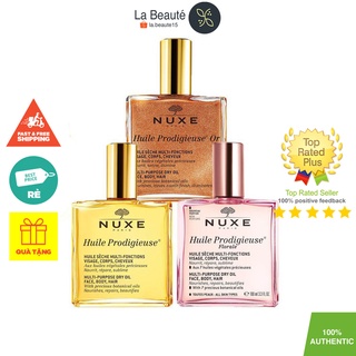 Nuxe Huile Prodigigieuse, Or, Florale - Dầu Khô Đa Năng Không Nhũ, Có Nhũ, Hương Hoa (50ml ~ 100ml)