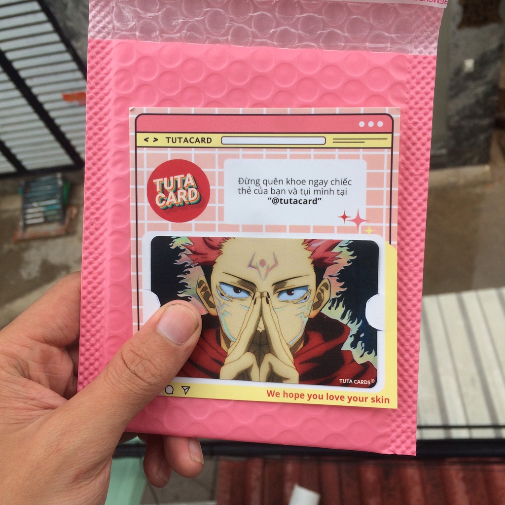 Miếng dán, skin, sticker thẻ ATM, ngân hàng, thẻ xe, thẻ chung cư HOLOGRAM  | TUTA CARDS