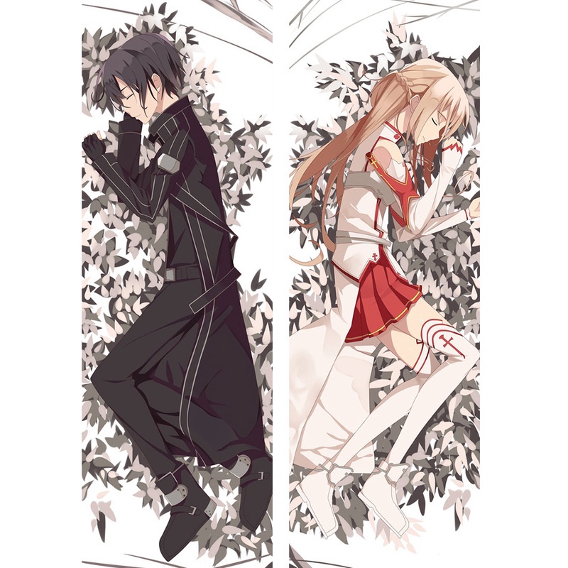 Vỏ Gối Ôm In Hình Nhân Vật Anime Sword Art Online Kirito Asuna