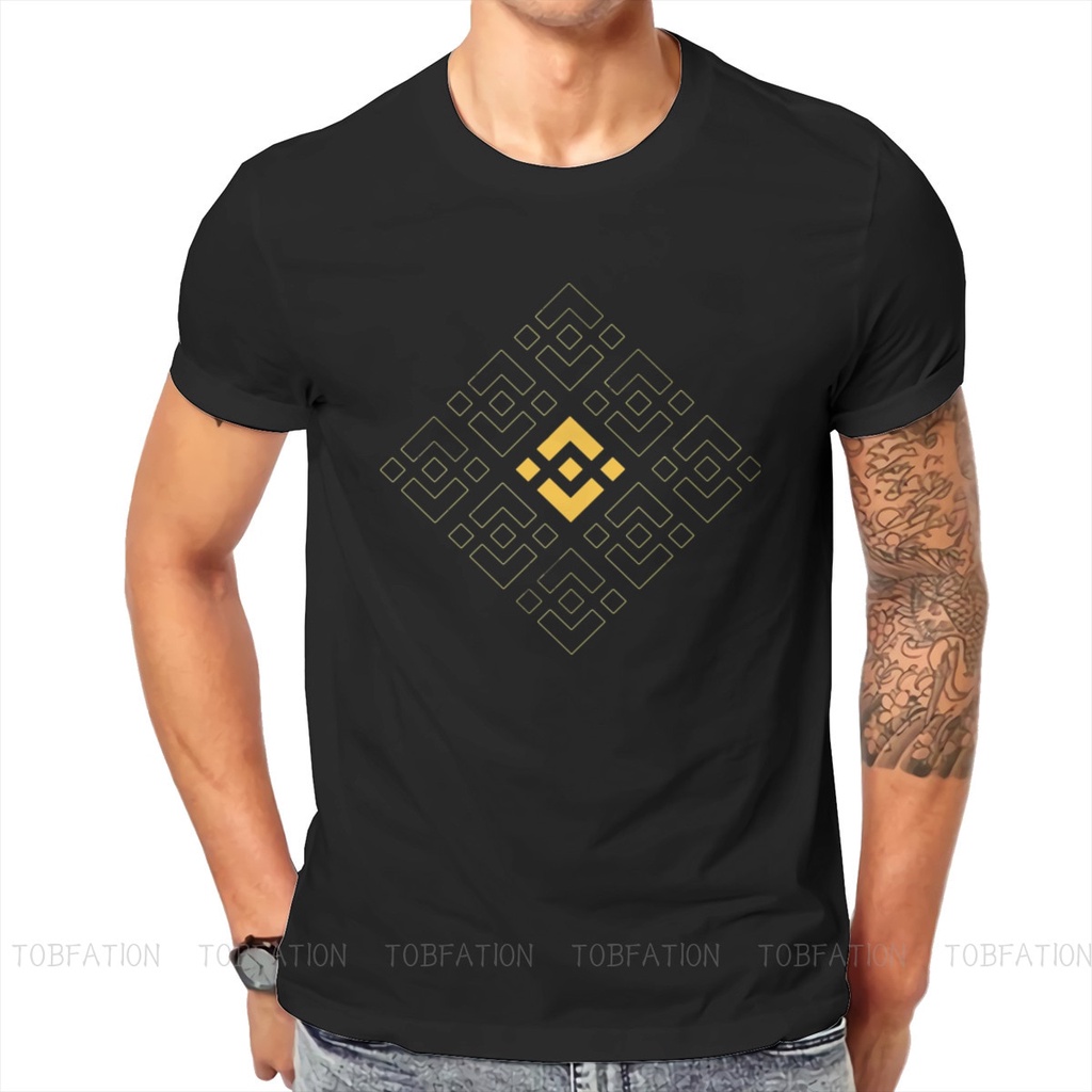 Áo thun nam Binance Coin Tiền điện tử thợ mỏ cổ tròn BNB Art Distinctive 's Funny Tops 6XL