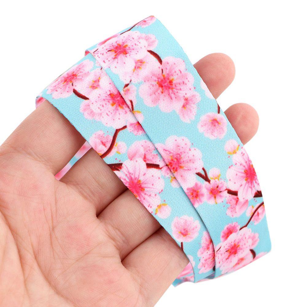 Glees Dây Móc Chìa Khóa / Thẻ ID / Hộ Chiếu Họa Tiết Hoa Xinh Xắn Tiện Dụng