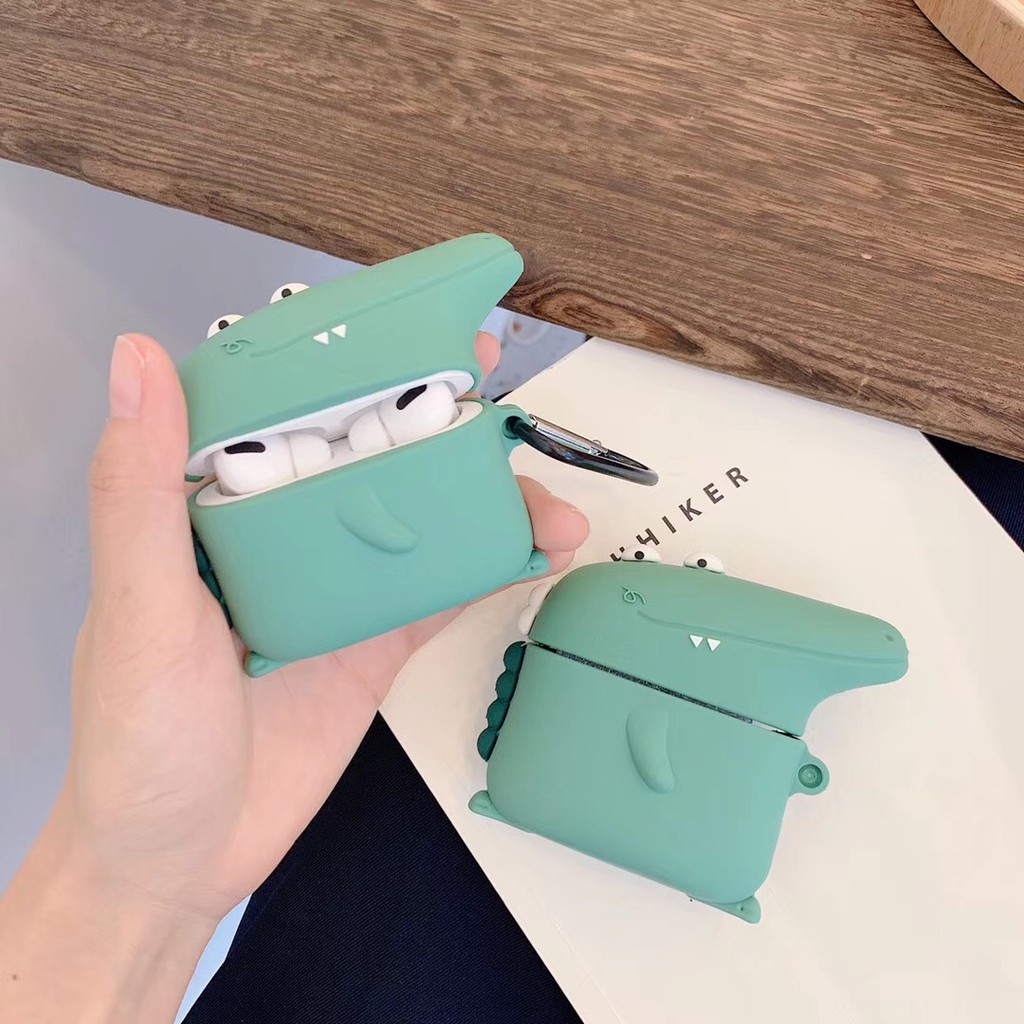 AirPods pro Case Cute 3d Dinosaur Crocodile Silicone AirPods 1 Casing AirPods 2 Case AirPods 3 Apple AirPod Soft Cover