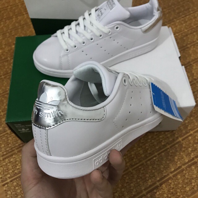 XIÊU Giày thể thao stan smith gót bạc | Full box nhé | < 2020 new new tt