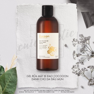 Gel bí đao rửa mặt Cocoon dành cho da dầu mụn 310ml (Winter melon cleanser)