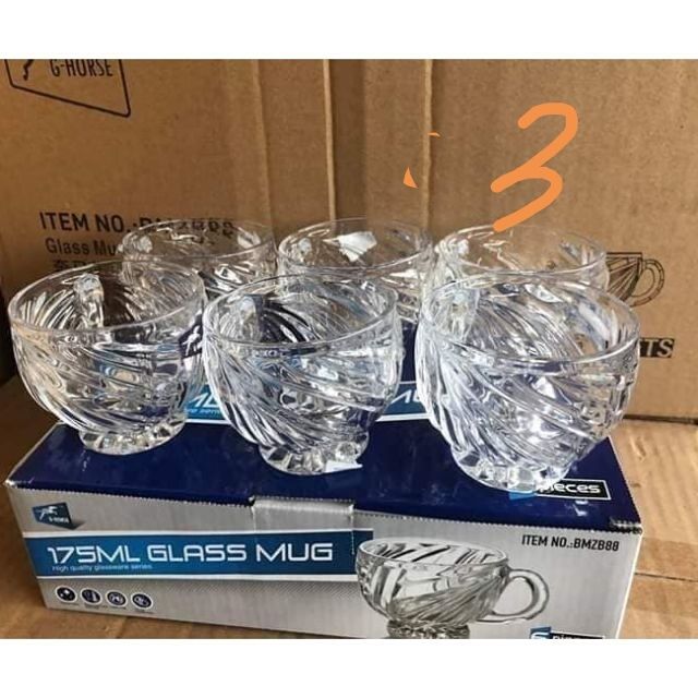 Bộ 6 cốc thủy tinh