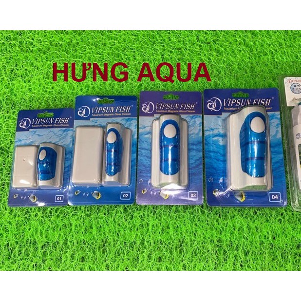 Nam Châm Lau Kính Bể Cá Dụng cụ vệ sinh lau kính bể cá VipSun cho kính dày từ 5mm - 12mm