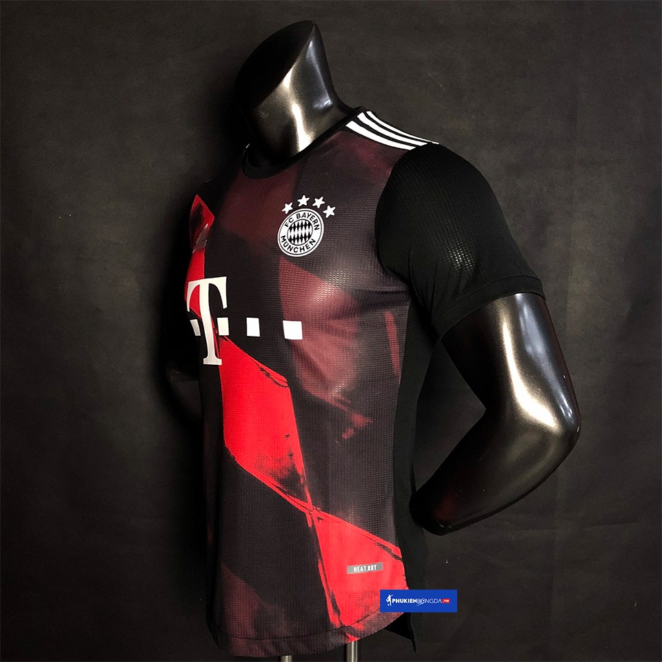 Áo Bayern Munich đen sân khách 2020-2021, áo Bayern Munich sân khách 2021 đen mẫu 3 SF ❝Thái Lan❞