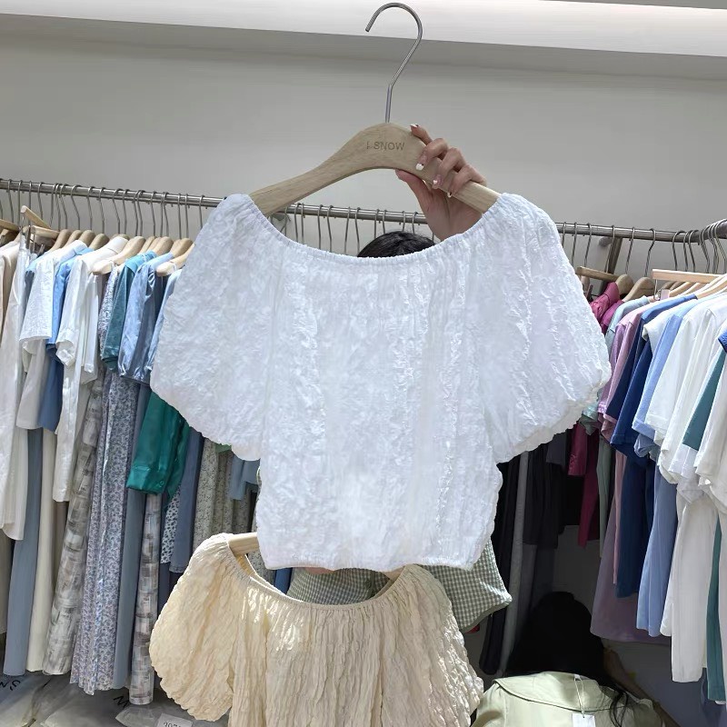 Áo Croptop nữ trễ vai xinh xắn m123