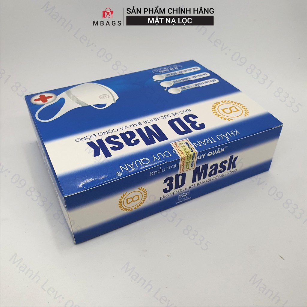 Khẩu Trang 3D Mask Duy Quân Công Nghệ Dập Nhật Bản ( Hộp 50 cái ) - Hàng Chính Hãng | BigBuy360 - bigbuy360.vn