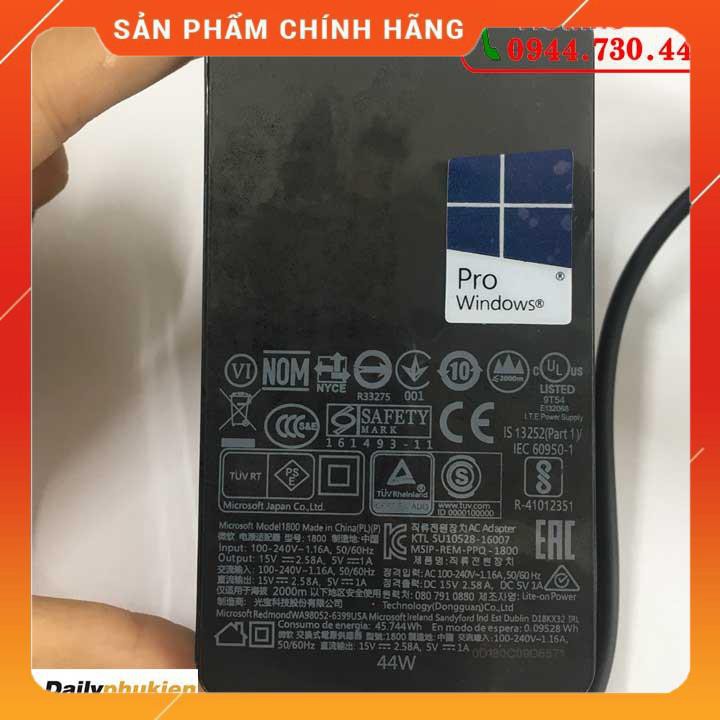 Sạc laptop Surface Pro 4 5 6 44W chính hãng dailyphukien