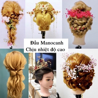 Đầu manocanh chịu nhiệt độ cao học làm tóc cô dâu