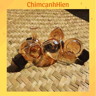 Bộ 5 cóng thức ăn, nước uống chim sâu, khuyên trong suốt cho chim