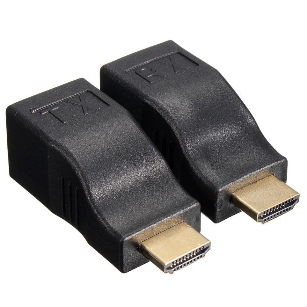 Bộ kéo dài HDMI Extender 30m qua cáp mạng Cat5E,6 chuẩn RJ45 ARIGATO Bảo Hành 1 Năm.HTL4