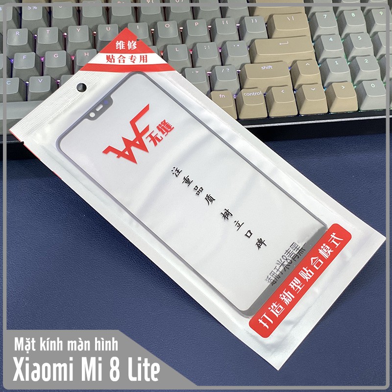 Mặt kính màn hình cho Xiaomi Mi 8 Lite WF (không keo OCA)