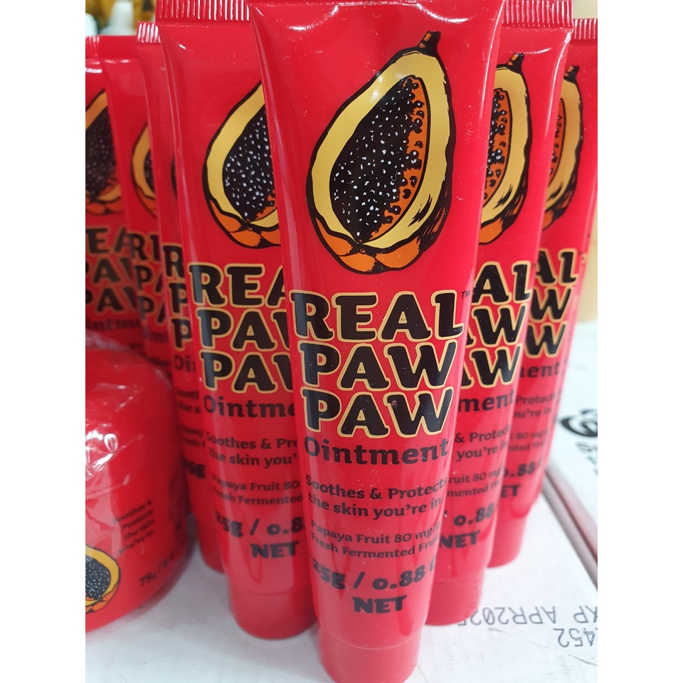 Kem bôi đa năng Real Paw paw Ointment loại bỏ mụn nhọt phát ban hăm tã nứt đầu ti viêm da khô da chàm da muỗi đốt - Úc