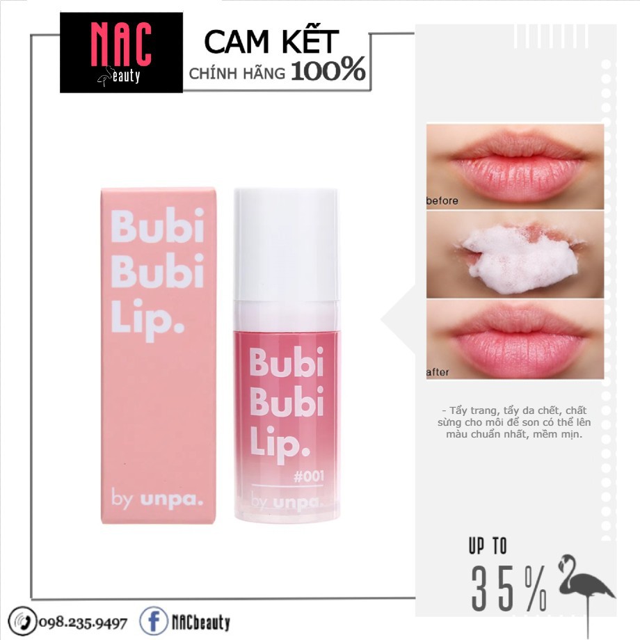 Tẩy da chết môi sủi bọt Bubi Bubi Lip 12ml