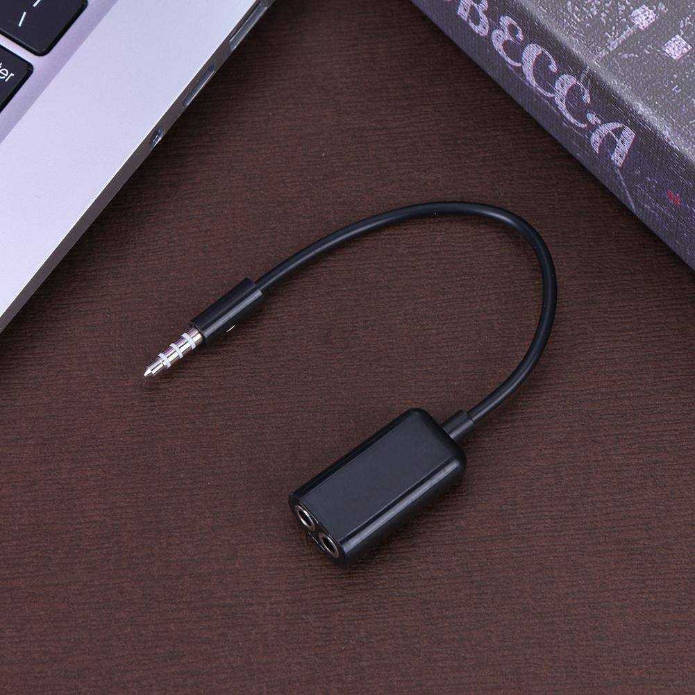 Đầu chia cổng tai nghe 3.5mm 1 thành 2 thiết kế tiện lợi