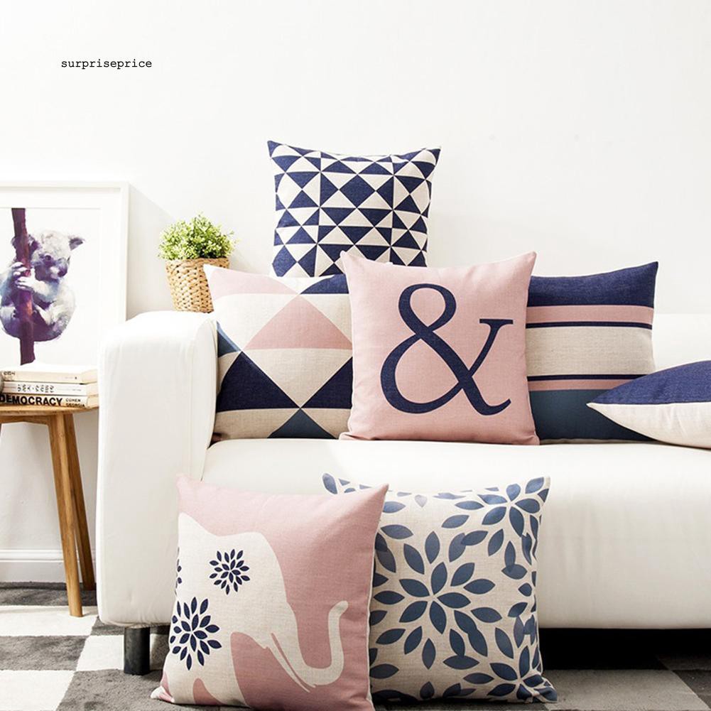 Vỏ gối vuông in hình động vật độc đáo trang trí nội thất