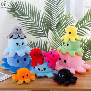 Tiktok Bạch tuộc sang trọng có thể đảo ngược / Đồ chơi sang trọng có thể đảo ngược / Hai mặt / Màu kép / Lật / 10cm