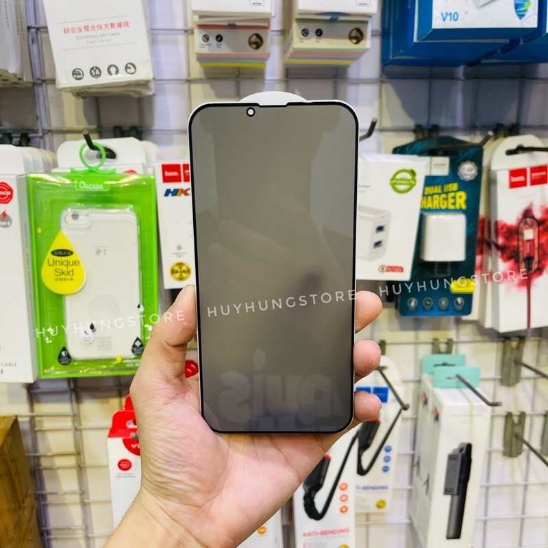 Kính cường lực iPhone Chống Nhìn Trộm Cho điện thoại 7plus/8plusX/Xsmax/11/12//13/pro/promax