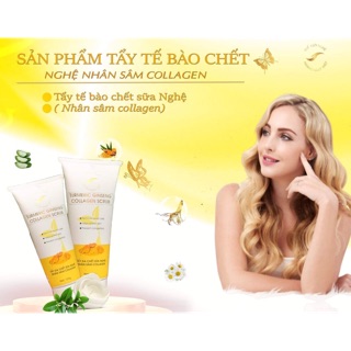 Tẩy da chết nghệ Nhân sâm - colagen