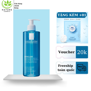 Sữa rửa mặt La RoChe Posay Effaclar 50-400ml Gel rửa mặt dành cho da dầu mụn nhạy cảm