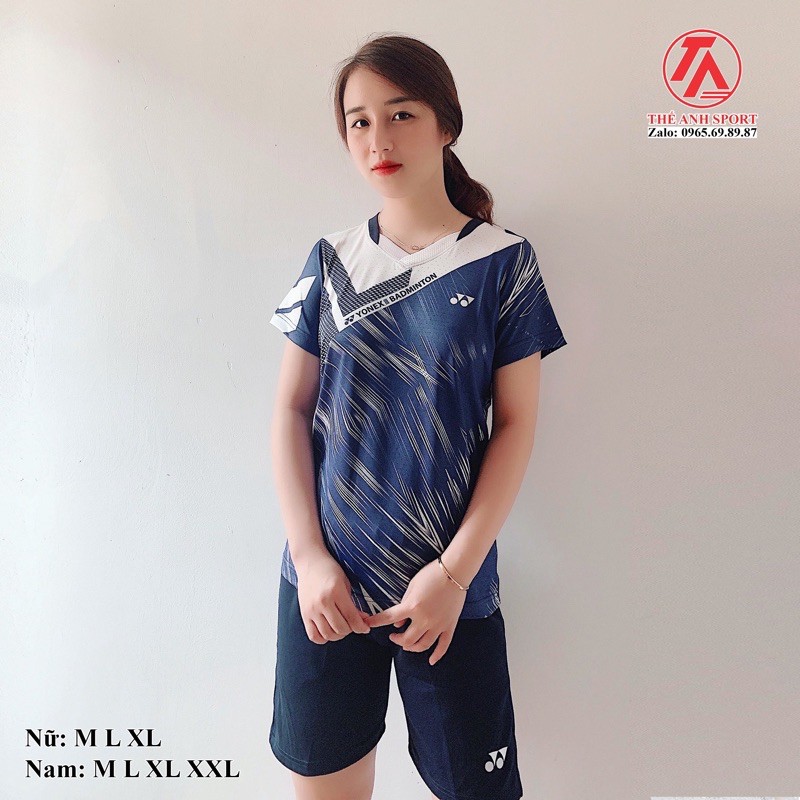 Quần áo cầu lông (Xanh trắng)